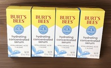 Burt's Bees Hydrating Concentrated Serum with Hyaluronic Acid  Algae. Lot of 4