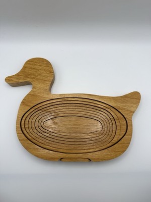 Vintage Duck Collapsible Basket, Fruit, Bread,Candy And More!