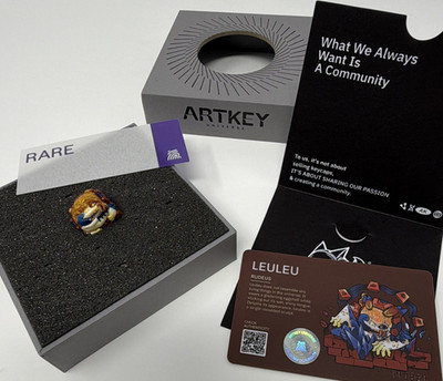 ARTKEY Artisan Keycap LEULEU Multicolor w/ Box, Rare Card & Authentication Card