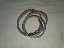 Dooney And Bourke Tan Florentine Leather Shoulder Strap Blue Trim