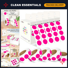 10000 Color Coding Labels - 3/4 Inch Round Dot Stickers, Permanent Adhesive, Flu