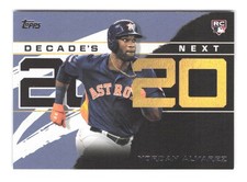 2020 Topps Yordan Alvarez Decade's Next Blue Parallel DN-4 RC Rookie Card Astros