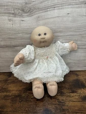 Vintage Xavier Signed 1982 Bald Cabbage Patch Baby Brown Eyes No Pacifier
