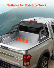 Universal Truck Bed Roll Bar Chase Rack for Mid-Size Pickup - Carbon Steel, Easy