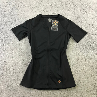Tommie Copper Shirt Womens Small Shoulder Centric Support Shirt Full Zip V ffdgf
