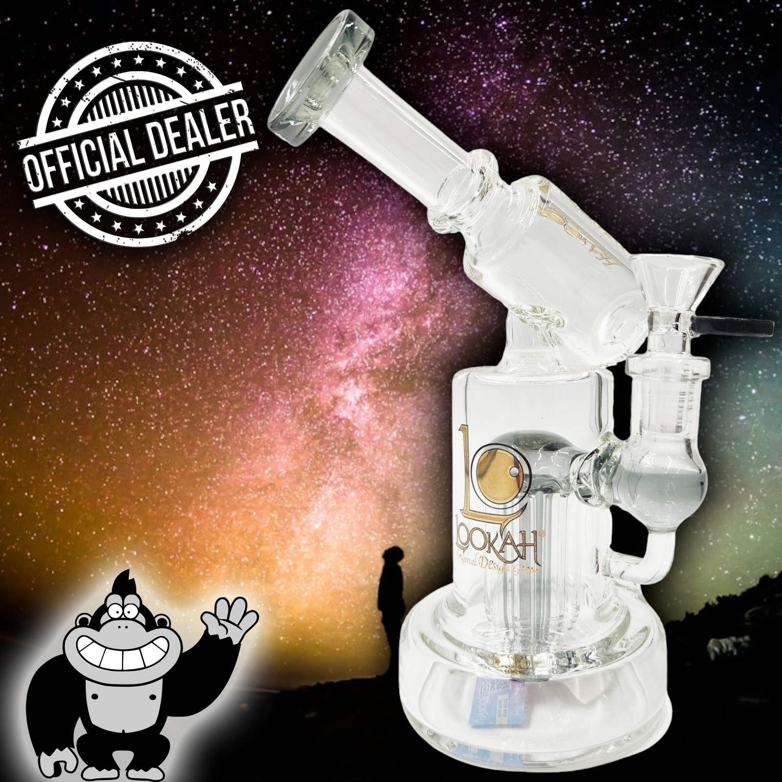 8" Lookah Recycler JELLYFISH PERC Bong Smoking Tobacco Water Pipe Hookah