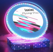 Light Up LED Flying Disc,114 Pcs RGB LED Lights, 10 Light Modes Waterproof