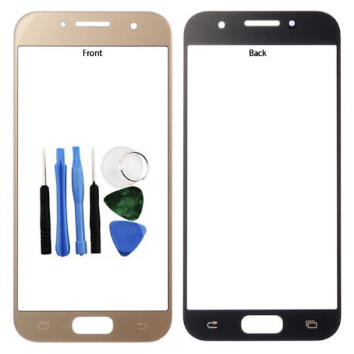 For Samsung Galaxy A3 2017 Front Outer Glass Screen Lens Cover Gold A320 + Tools - Photo 1 sur 4