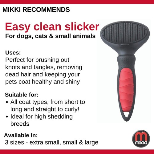 Mikki Dog Cat, Fur Coat Grooming Tool Bundle Brushes, Combs, Rakes Remove Knots - Picture 54 of 54