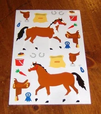 Mrs. Grossman Sticker Sheet ~ Horse Tack