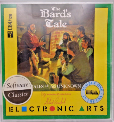 COMMODORE 64/128 -- THE BARD`S TALE VOL 1 (ELECTRONIC ARTS - DISK)