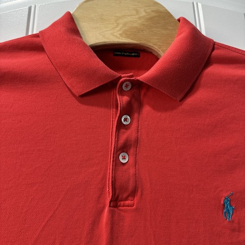 Polo Ralph Lauren XL Stretch Mesh Short Sleeve Red - Picture 3 of 5