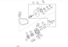 Cinghia trapezoidale per Raccoglitrice John Deere 7760 cod.R300399
