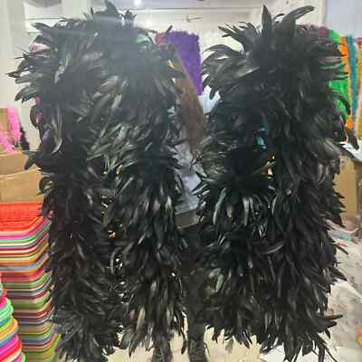 Natural Fluffy Roosters Feather Carnival Dance Party Decor Shawl/Scarf Crafts