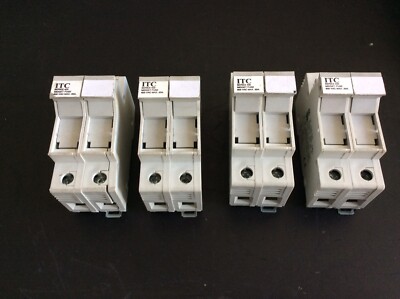 4 Lot ITC LR106309 30A 600VAC 2 POLE FUSE HOLDER   G068