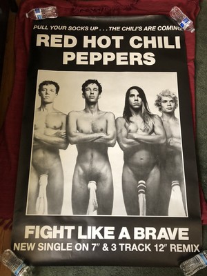 Vintage Red Hot Chili Peppers Poster HUGE!! (40x60in) RHCP 90's