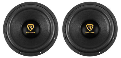 (2) Rockville W12K9D4 12'' 8000 Watt Car Subwoofers Dual 4-Ohm Subs CEA Compliant