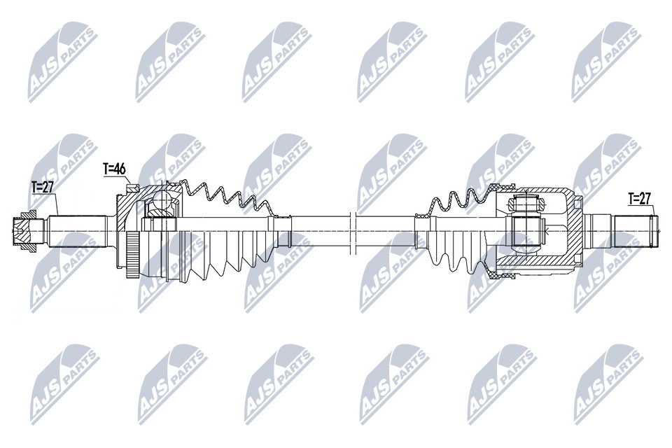 Front Left NTY NPW-HY-621 Drive Shaft for HYUNDAI - Image 5
