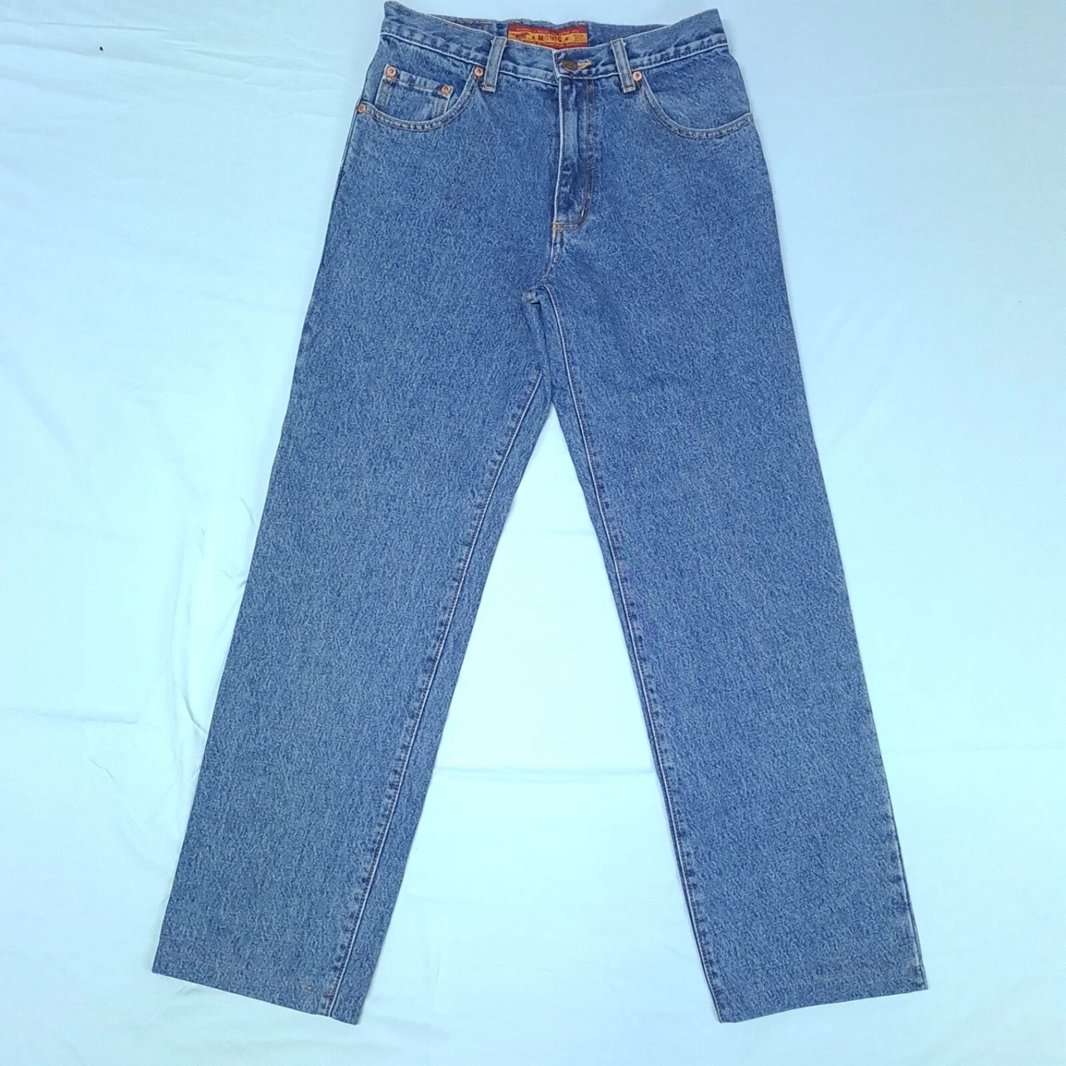 Mustang Mens Vintage Jeans Size W77 L73cm Blue Denim Basic Series Hemmed