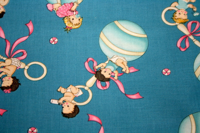 BABY BOOMERS IN BLUE GRAY FROM MICHAEL MILLER - 100% COTTON FABRIC