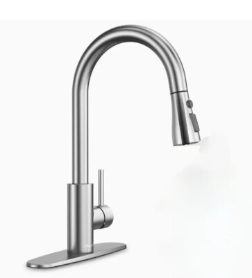 Swlveling Pull-out Kitchen Faucet Chrome 