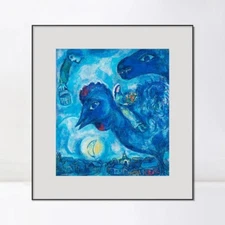 Framed Canvas Giclee Print LE RêVE DE CHAGALL SUR VITEBSK by Marc Chagall
