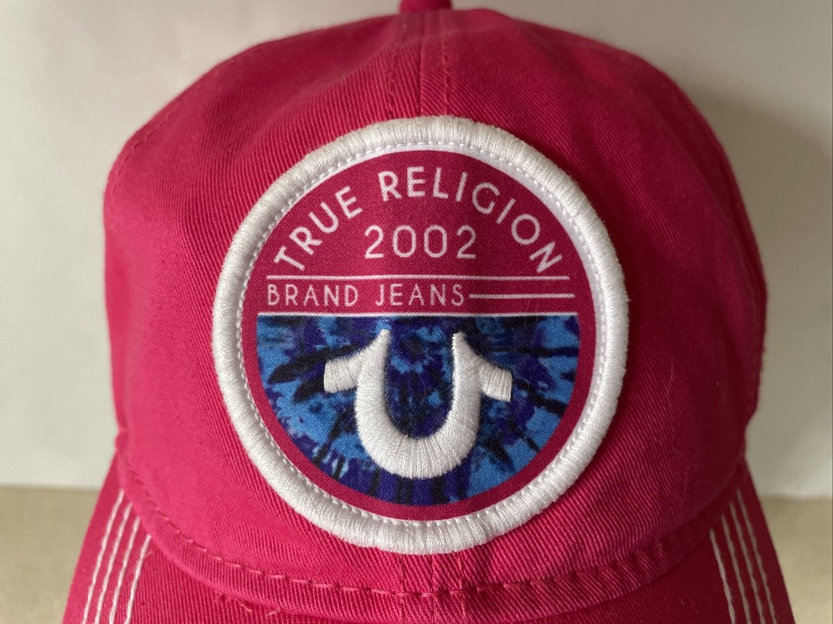 True Religion Wild Magenta Womens Tie Dye Patch Cap NWT New 
