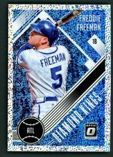 Freddie Freeman 2018 Donruss Optic WHITE SPARKLES #23 Baseball Card Braves Prizm