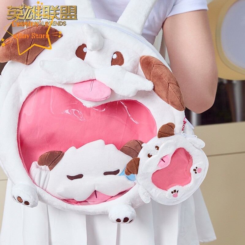 League of Legends LOL Poro Bolso Bandolera de Hombro Itabag Mochila de Peluche Regalo 1 pieza