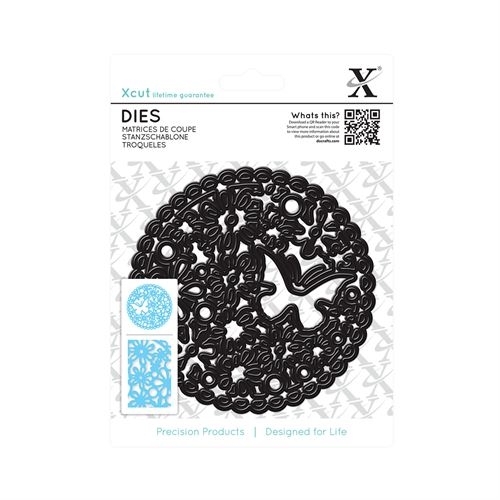 Docrafts Xcut Floral Cluster Circle die set Use in X cut Xpress sizzix big shot