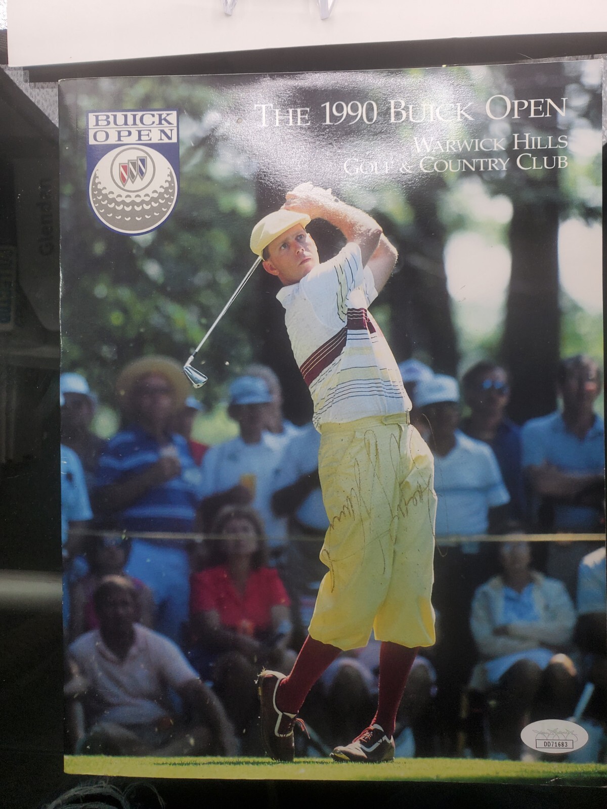 Payne Stewart Autographed Signed 1990 Buick Open PROGRAM JSA LOA 