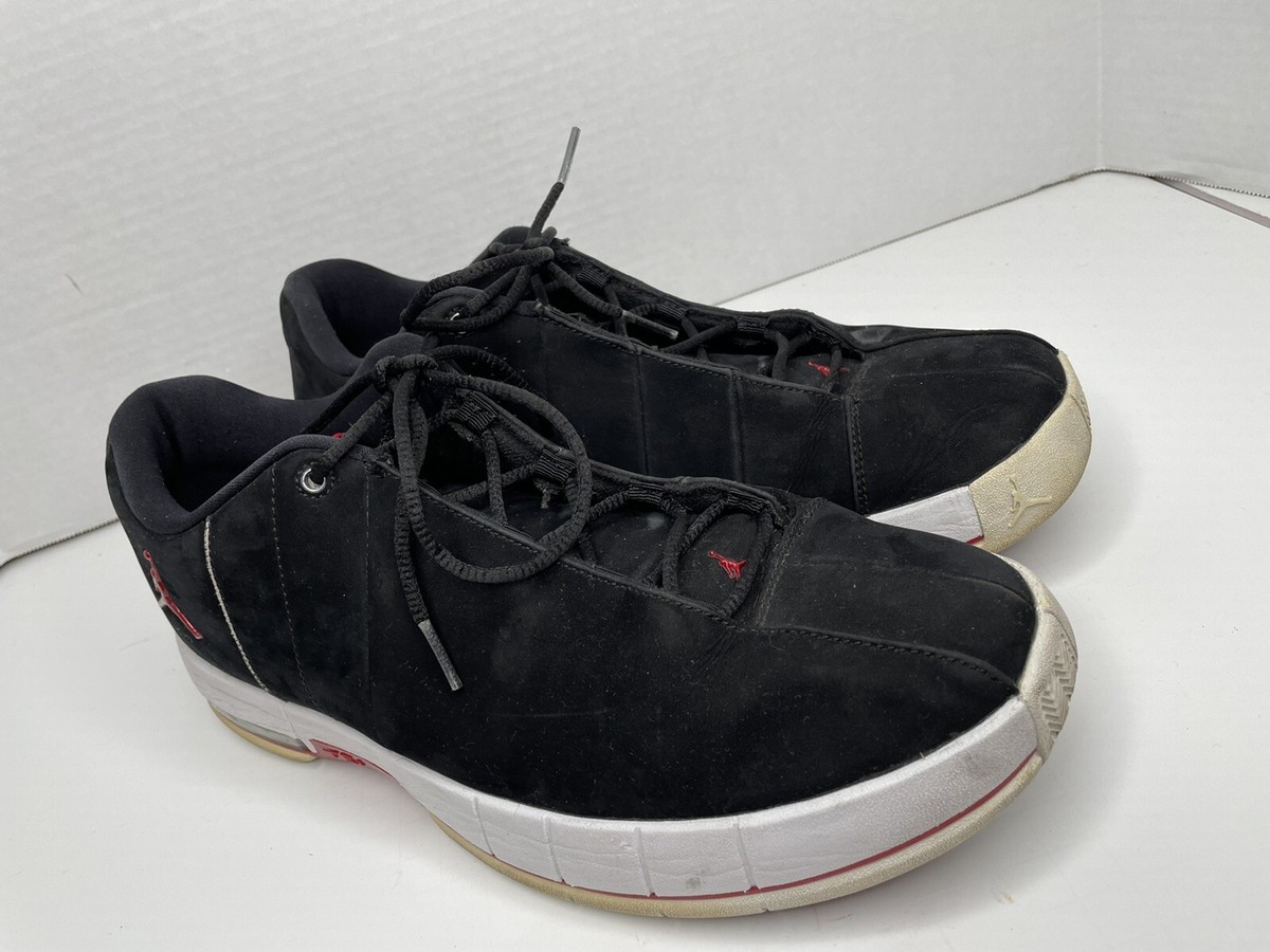 Air Jordan Nike TE 2 Low Basketball Black Red White Shoes  display picture 1