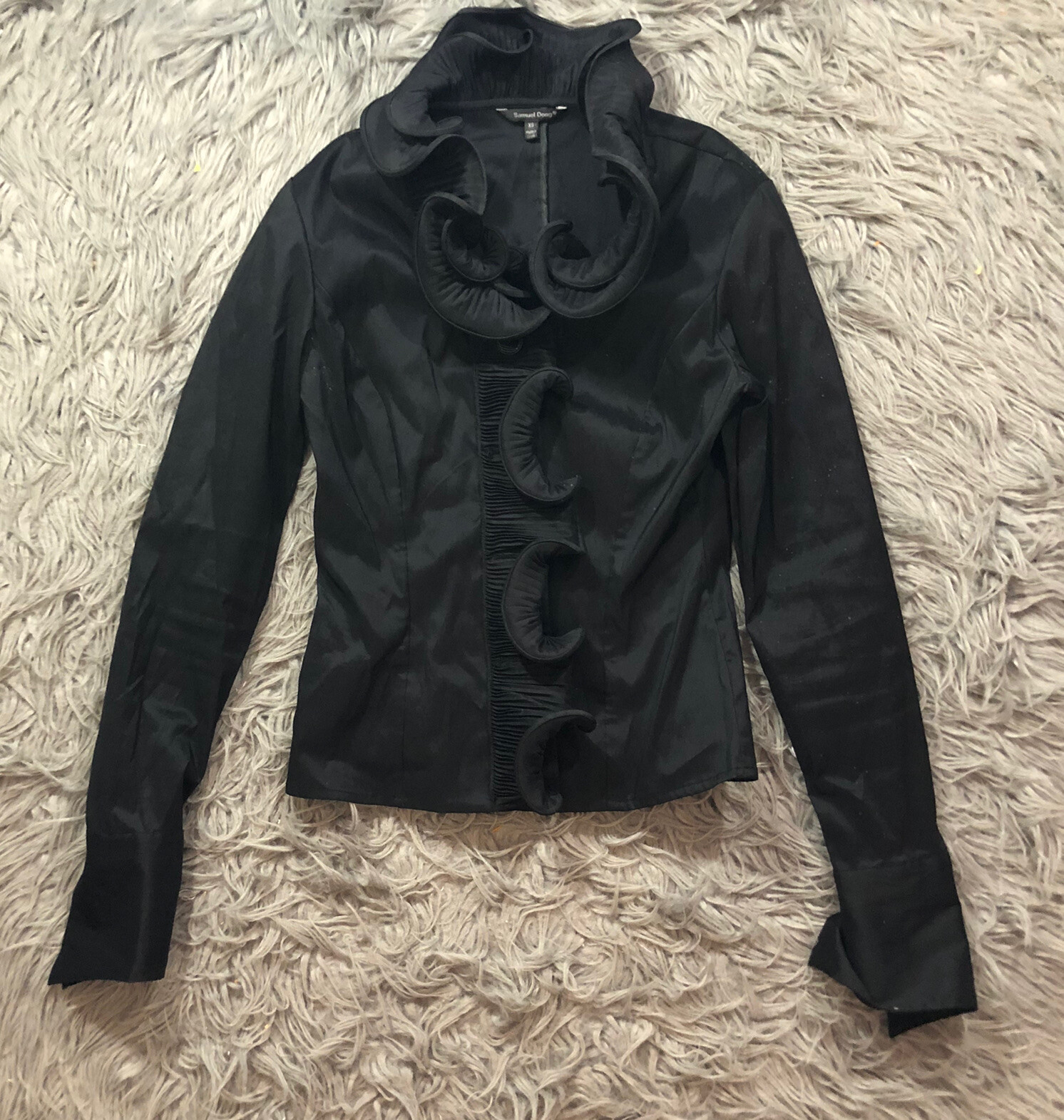 samuel dong ruffle jacket