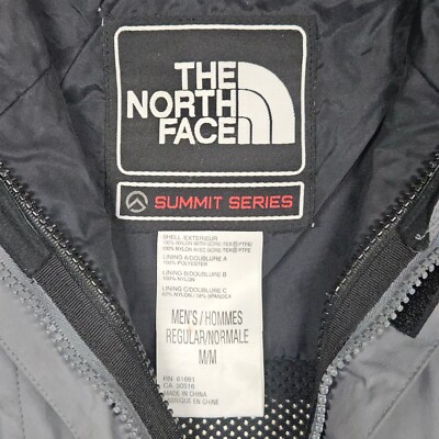 Vtg The North Face Jacket Mens Medium Gray Black Summit
