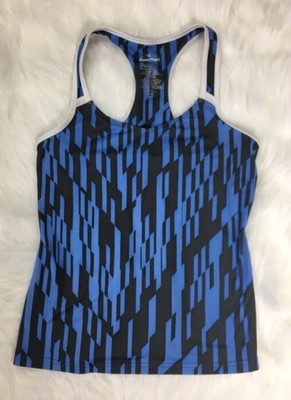 NORDIC TRACK Racerback Tank Top Bue Workout Stretch Performance Womens ...