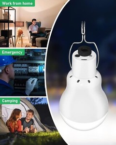 20W Solaire LED Panneau solaire d'ampoule alimentée lampe de tente Yard Camping extérieur