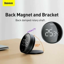 Magnetic Digital Timer Pro Kitchen Rotation Countdown Cooking Alarm Clock Baseus