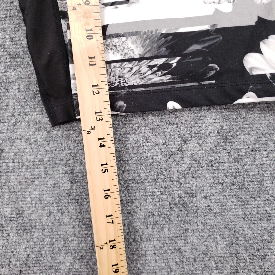 Sujetador deportivo Betsey Johnson Tank S pequeño para mujer negro floral sin mangas Foto 4 de 4