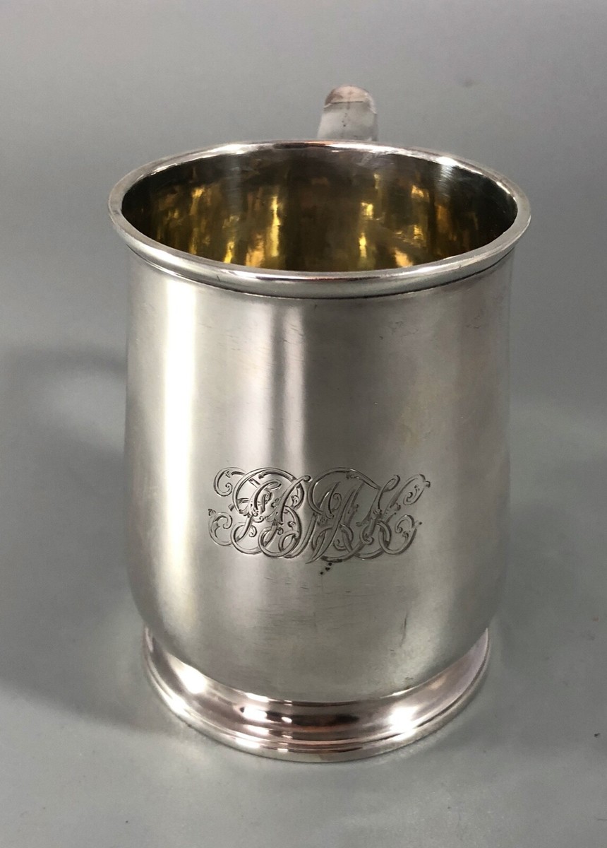 純銀　盃 Vintage International Sterling Silver Baby Cup # K76, gold
