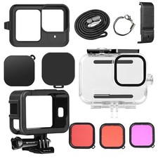 Waterproof Underwater Case Cover Accessories Kit for Gopro HD hero 13 12 11 10 9