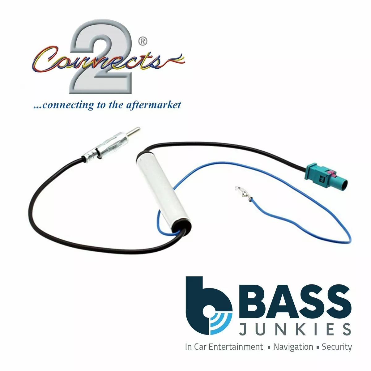 CT27AA14 Car Stereo Radio Booster Fakra Aerial Antenna To Fit VW