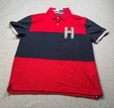 Tommy Hilfiger Kids Polo L Red/Blue/Grey Lg "H"