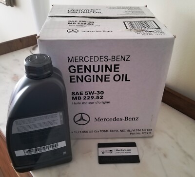 MERCEDES-BENZ ENGINE OIL CSTROL EDGE K SAE 5W-30 229.52 A000989800211 BMEU 6QT