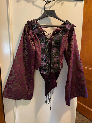 Von Lancelot Corset Dragon tails Laceup SZ Costume steampunk