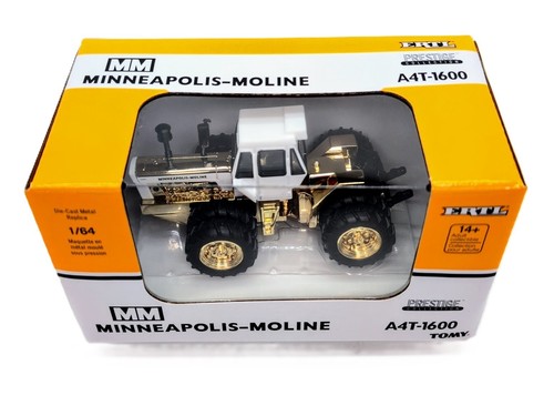 1/64 Minneapolis Moline A4T-1600 4wd Tractor With Cab & Duals, Gold Plated - Picture 2 of 3