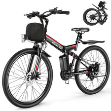 Adult Electric Bicycles Foldable Ebike, 500W 26" Electric Commuter Bicycle, 48V