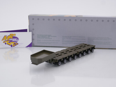 Herpa 746953 # Goldhofer THP-SL Tiefladeauflieger 8a Militär '' olivegrün '' 1:87