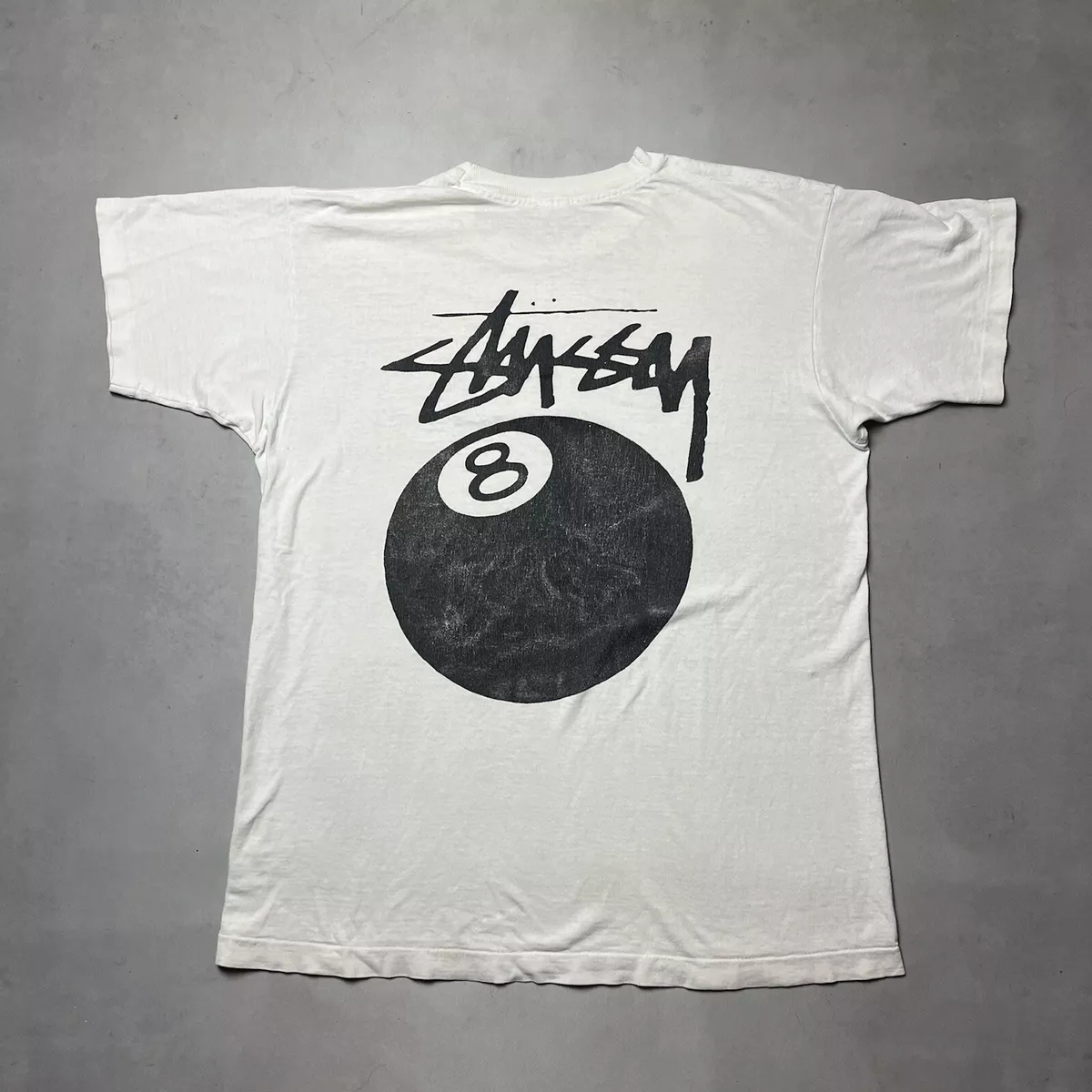 Vintage 80s Stussy Eight Ball 8 Single Stitch Tee T Shirt