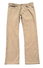 NEW The Men's Store at Bloomingdale's Flannel Tailored Fit Pants Brown Sz 34x32