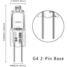 G4 Halogen Capsule Bulbs Light Replace 10W / 20W 12 Volt 2 Pin Lamps 10/20X New